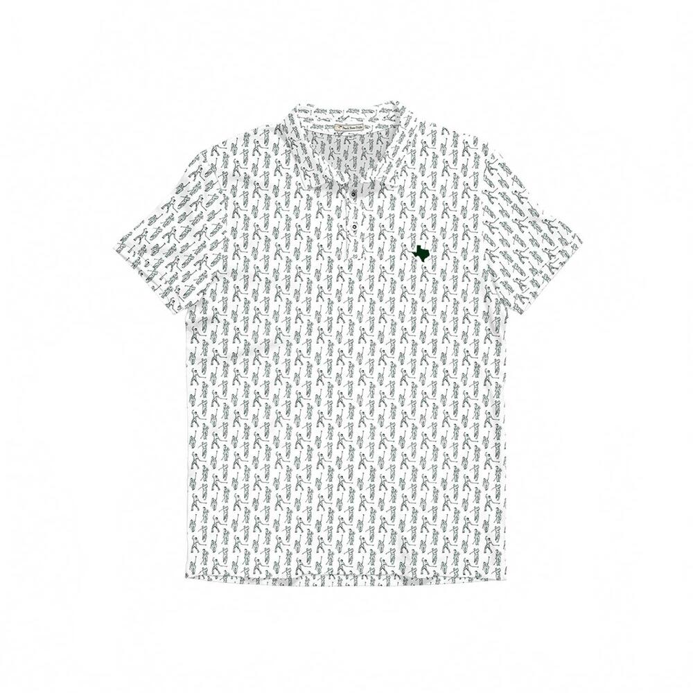 NEW THE STATE COMPANY men's legends of the links polo in white